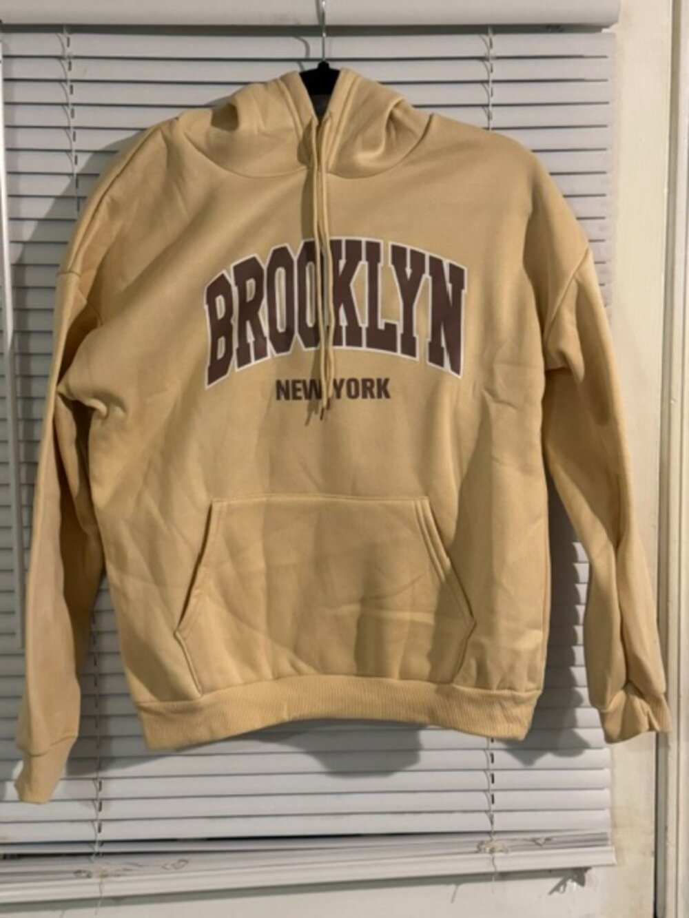Women’s Lightweight Brooklyn Hoodie — Comfy Beige Fall Favorite (Size Small) - Picture 2 of 4